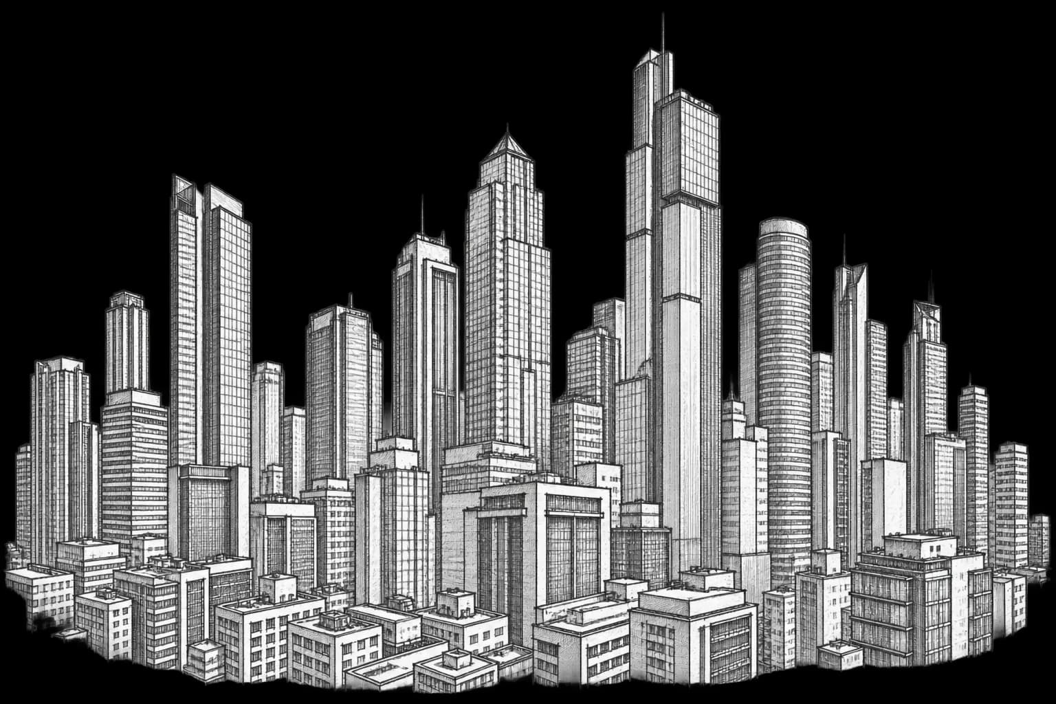 Architectural Skyline Background
