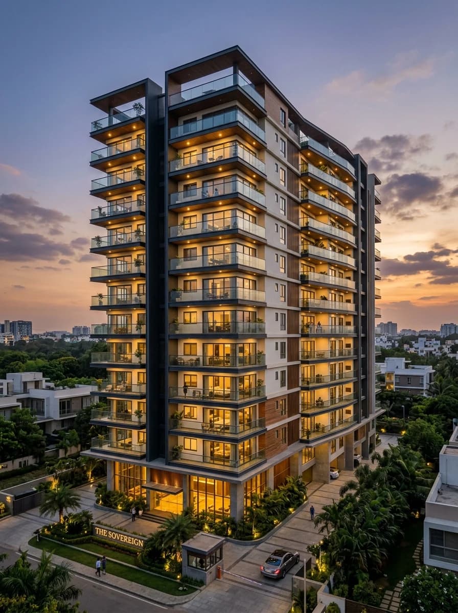 Modern architectural house