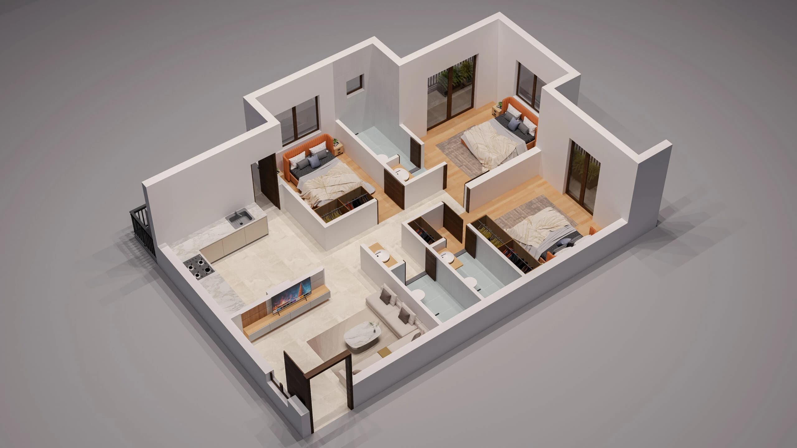 Unit Type 02 Architectural Layout